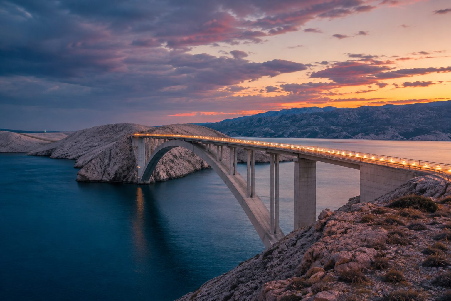 Krk Bridge, Croatia
