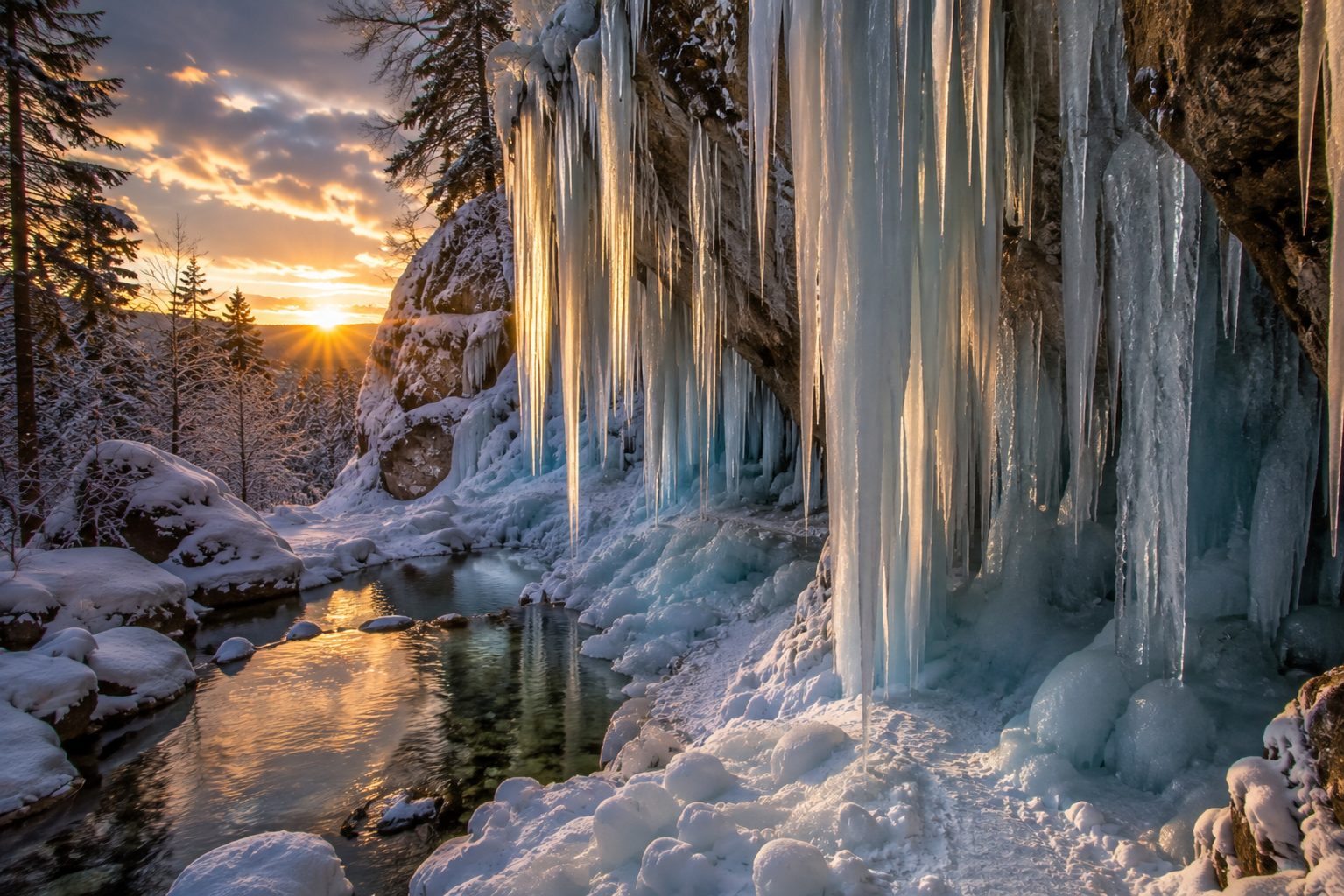 Frozen Falls, Slovenia